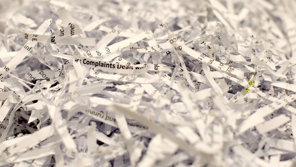 Shredded paper