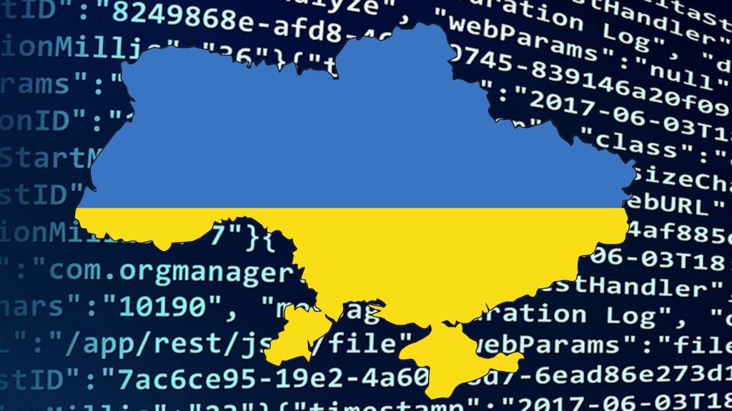 Image of Ukraine and data